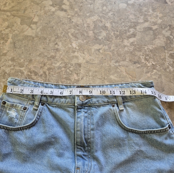 BDG blue festival party sorority bar pop Y2K Urban Outfitters Denim Mini Skirt - Picture 12 of 14